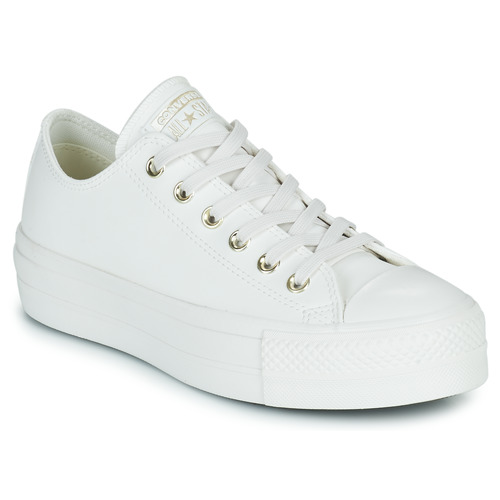 Cipők Női Rövid szárú edzőcipők Converse Chuck Taylor All Star Lift Mono White Ox Fehér
