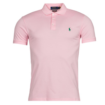 Ruhák Férfi Rövid ujjú galléros pólók Polo Ralph Lauren K221SC52 Rózsaszín / Karamell / Rózsaszín