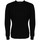Ruhák Férfi Pulóverek Les Hommes LHK108 647U | Round Neck Asymetric Sweater Fekete 