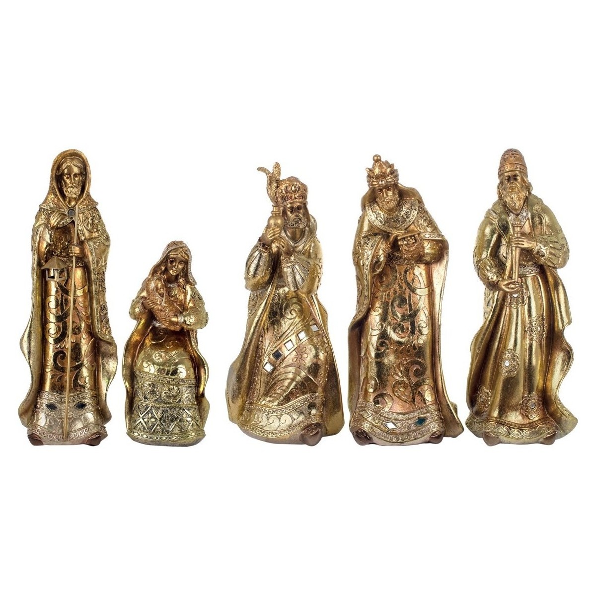 Otthon Karácsonyi dekorációk Signes Grimalt Születés Jézus 5 Egység Arany