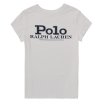 Ruhák Lány Rövid ujjú pólók Polo Ralph Lauren CIMEZO Fehér