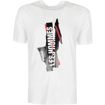 Ruhák Férfi Rövid ujjú pólók Les Hommes LJT224-710P | Logo Fehér