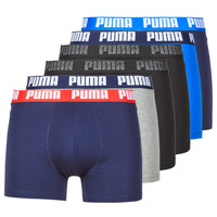 Fehérnemű Férfi Boxerek Puma PUMA BASIC X6 Fekete  / Kék / Tengerész / Szürke