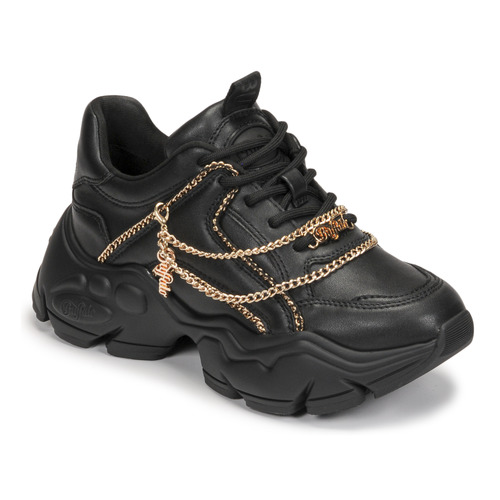 Cipők Női Rövid szárú edzőcipők Buffalo BINARY CHAIN 2.0 Fekete  / Arany