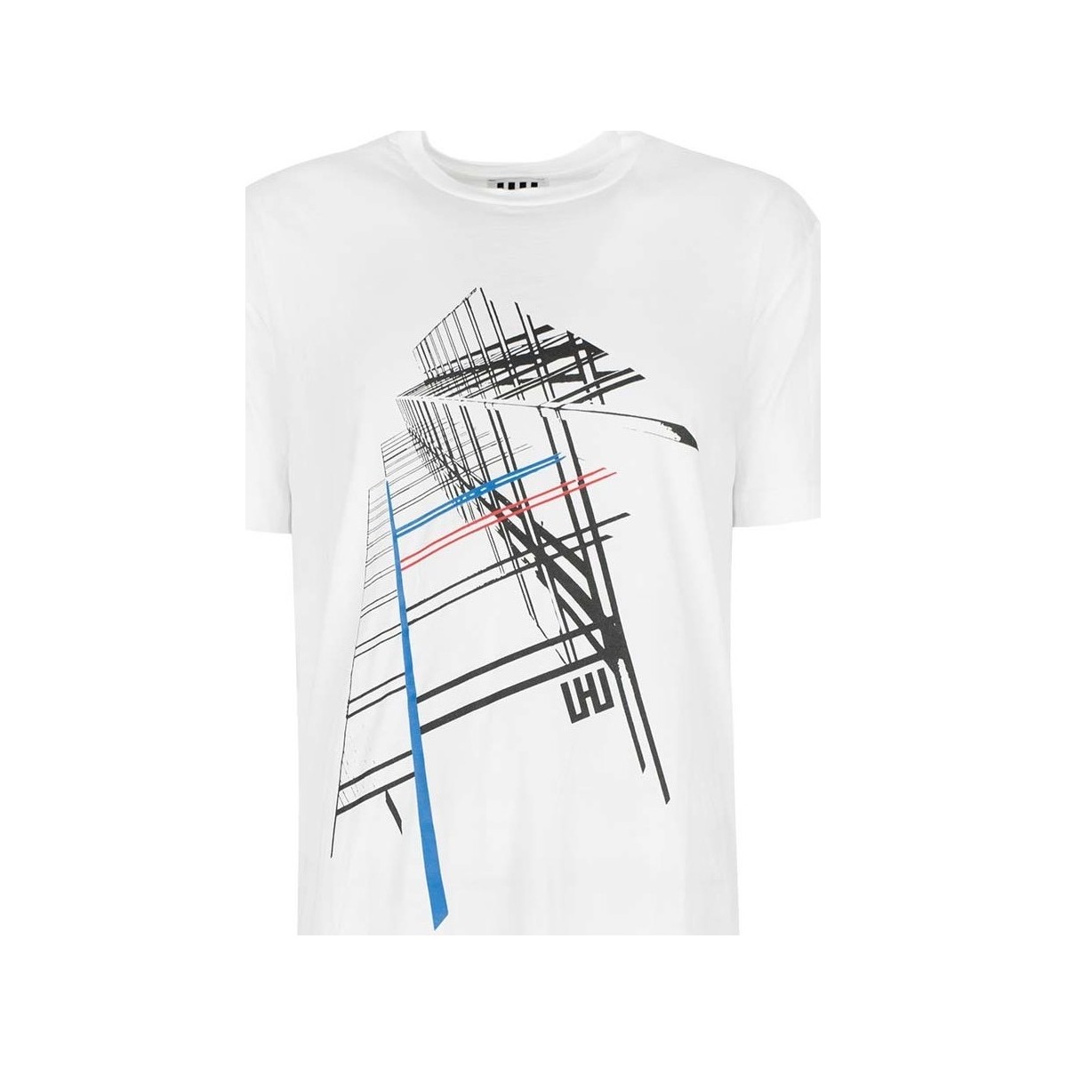 Ruhák Férfi Rövid ujjú pólók Les Hommes URG820P UG814 | Oversized T-Shirt Fehér