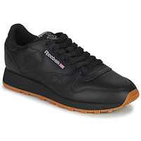 Cipők Rövid szárú edzőcipők Reebok Classic CLASSIC LEATHER Fekete  / Gumi