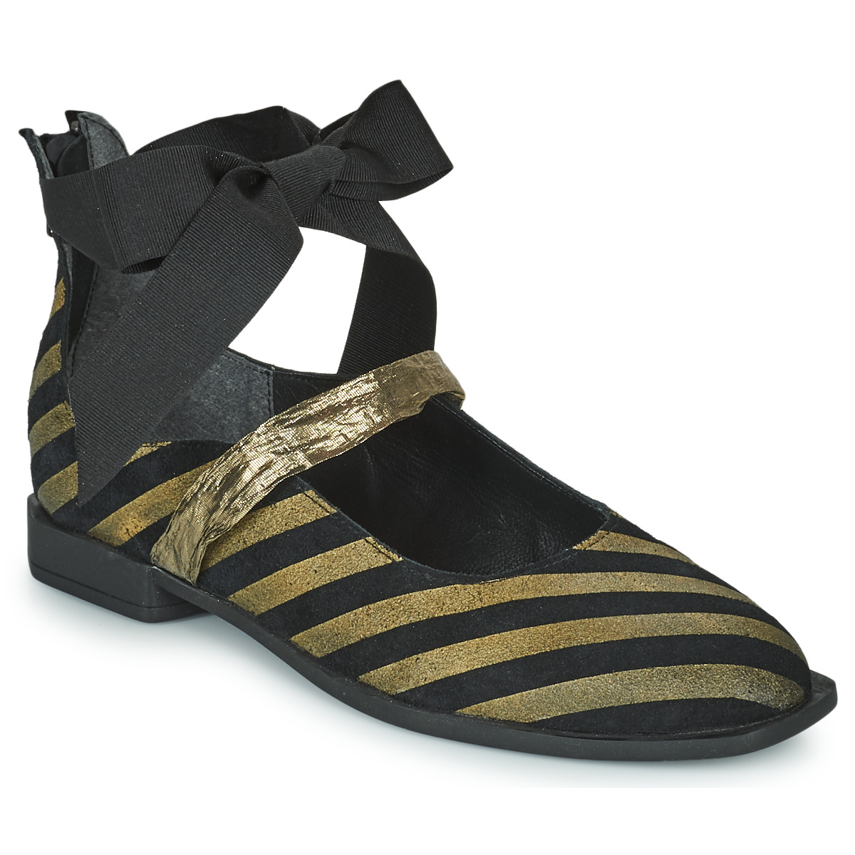 Cipők Női Balerina cipők
 Papucei FLOYD Fekete  / Arany