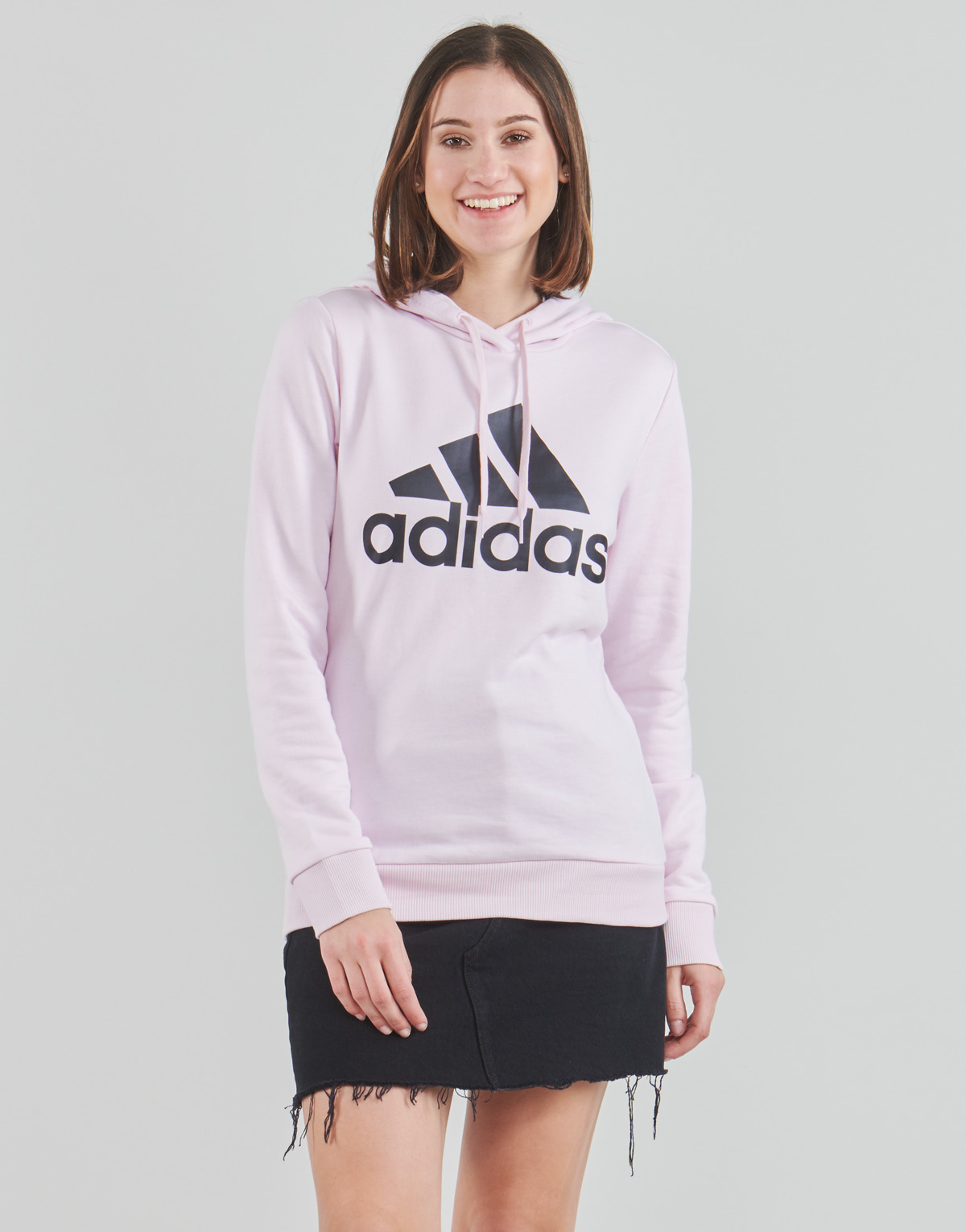 Ruhák Női Pulóverek Adidas Sportswear BL FT HOODED SWEAT Szinte / Rózsaszín / Fekete