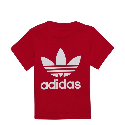 Ruhák Gyerek Rövid ujjú pólók adidas Originals TREFOIL TEE Piros