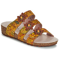 Cipők Női Papucsok Laura Vita BRCYANO 0122 Citromsárga