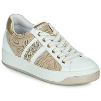 Cipők Női Rövid szárú edzőcipők IgI&CO 1659311 Fehér / Bézs / Arany