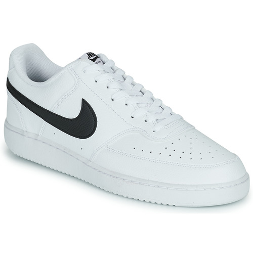 Cipők Férfi Rövid szárú edzőcipők Nike Nike Court Vision Low Next Nature Fehér / Fekete 