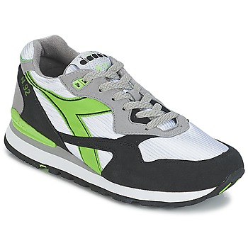 Cipők Rövid szárú edzőcipők Diadora N-92 Fehér / Fekete  / Zöld