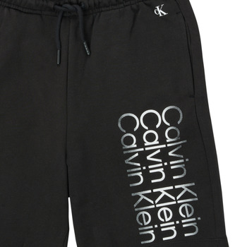 Calvin Klein Jeans INSTITUTIONAL CUT OFF LOGO SHORTS Fekete 