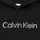 Ruhák Lány Pulóverek Calvin Klein Jeans INSTITUTIONAL SILVER LOGO HOODIE Fekete 