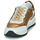 Cipők Női Rövid szárú edzőcipők Ikks BU80065 Arany / Fehér