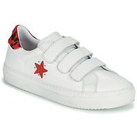 Cipők Női Rövid szárú edzőcipők Ikks BU80045 Fehér / Piros