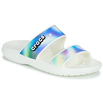 Cipők Női Papucsok Crocs CLASSIC CROCS SOLARIZED SANDAL Fehér / Kék
