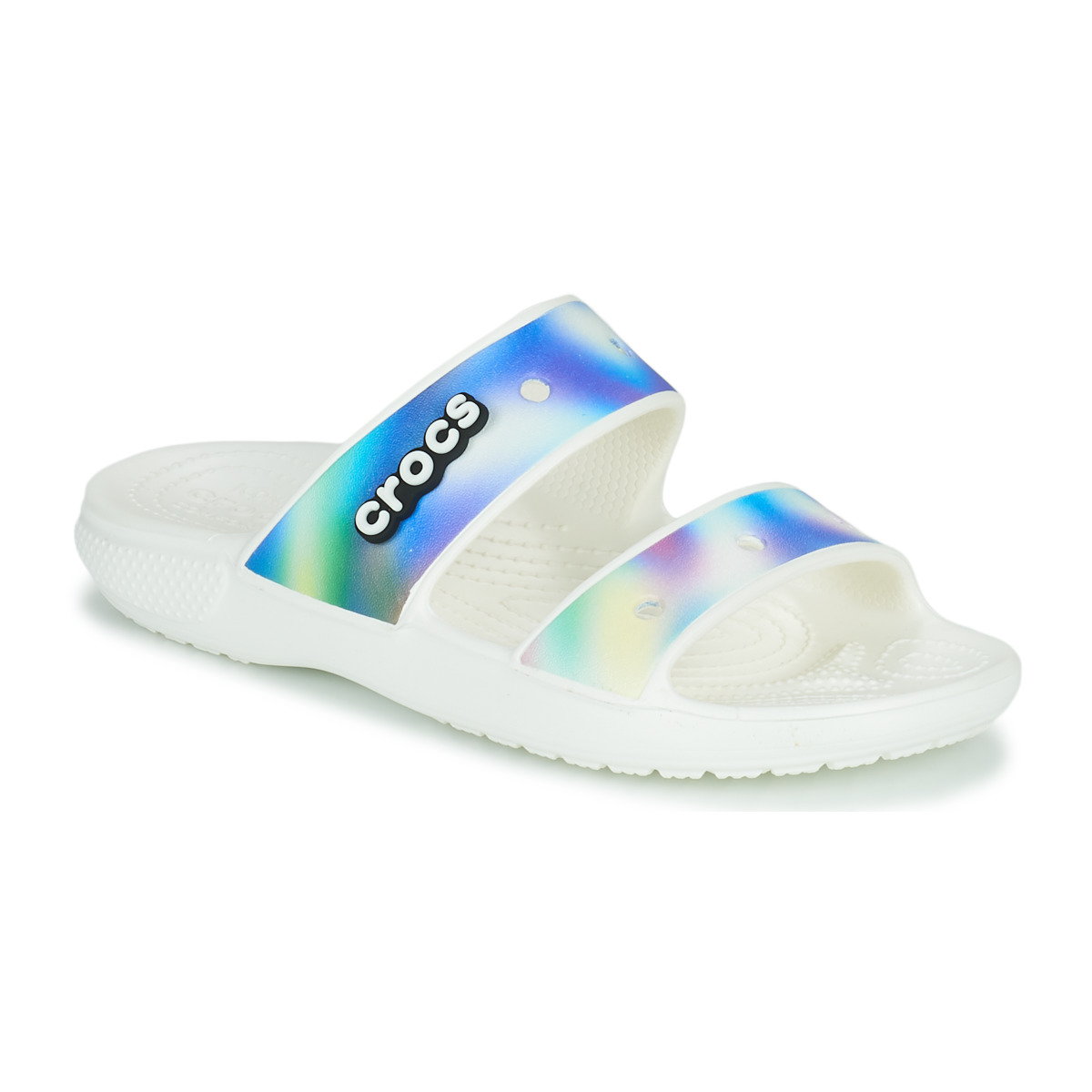 Cipők Női Papucsok Crocs CLASSIC CROCS SOLARIZED SANDAL Fehér / Kék