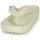 Cipők Női Lábujjközös papucsok Crocs Classic Platform Flip W Bézs
