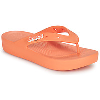 Cipők Női Lábujjközös papucsok Crocs Classic Platform Flip W Korall