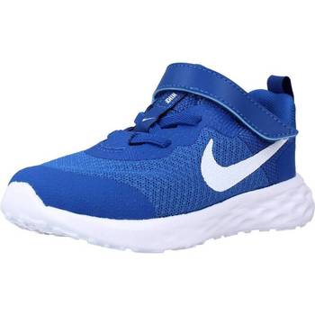 Cipők Fiú Rövid szárú edzőcipők Nike REVOLUTION 6 BABY Kék