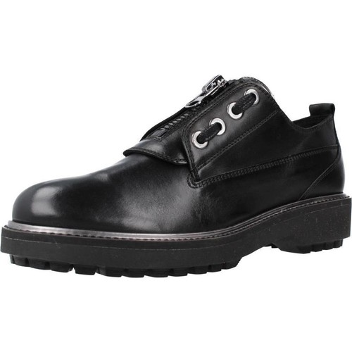 Cipők Női Oxford cipők & Bokacipők Geox D ASHEELY PLUS B Fekete 