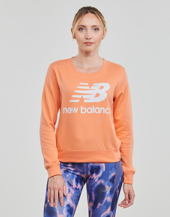 Ruhák Női Pulóverek New Balance ESSENTIALS CREW Narancssárga