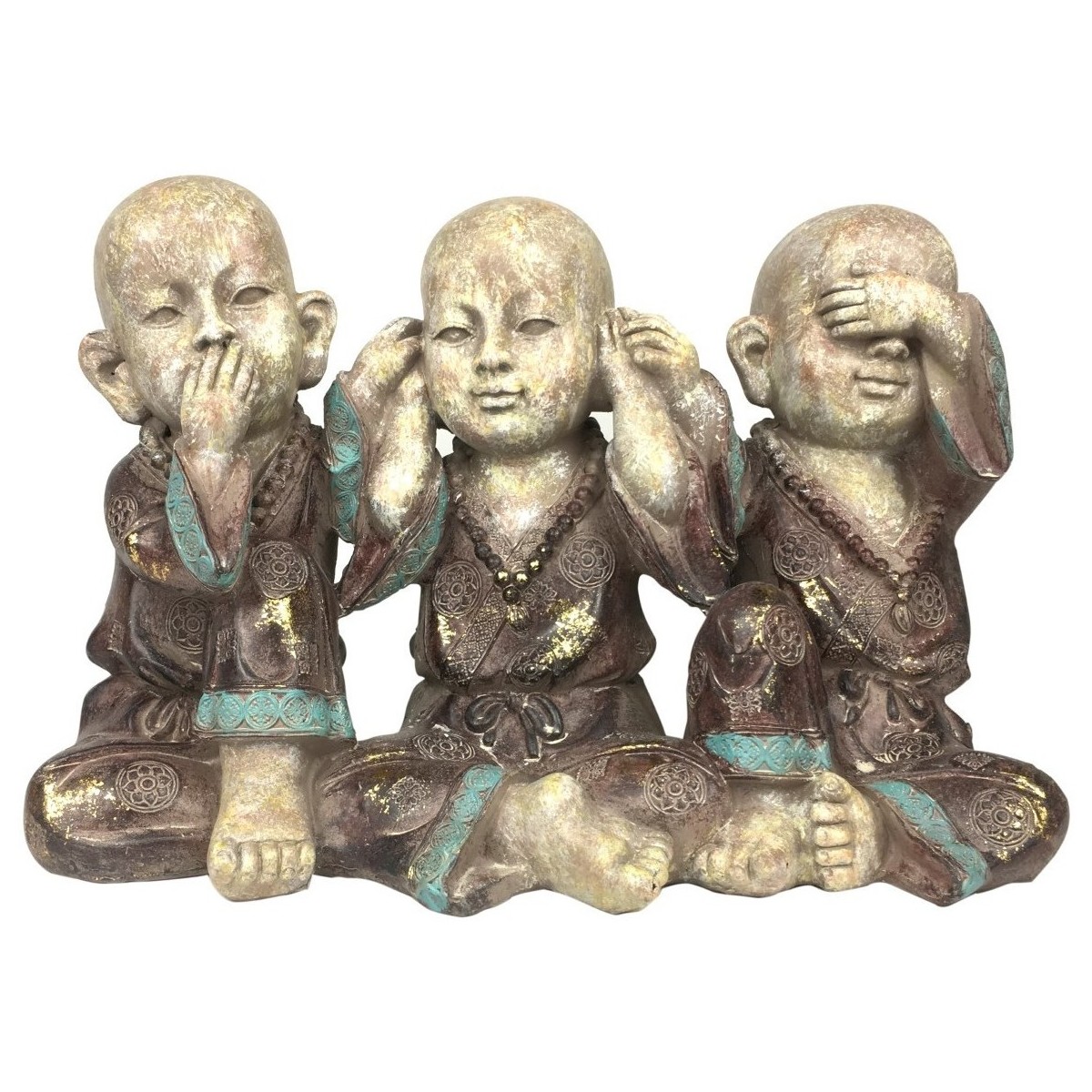 Otthon Szobrok / figurák Signes Grimalt Buddhas 3 Egység Szürke