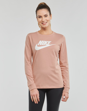 Ruhák Női Hosszú ujjú pólók Nike Long-Sleeve T-Shirt Rózsaszín / Suttogás / Fehér