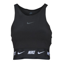 Ruhák Női Trikók / Ujjatlan pólók Nike CROP TAPE TOP Fekete 