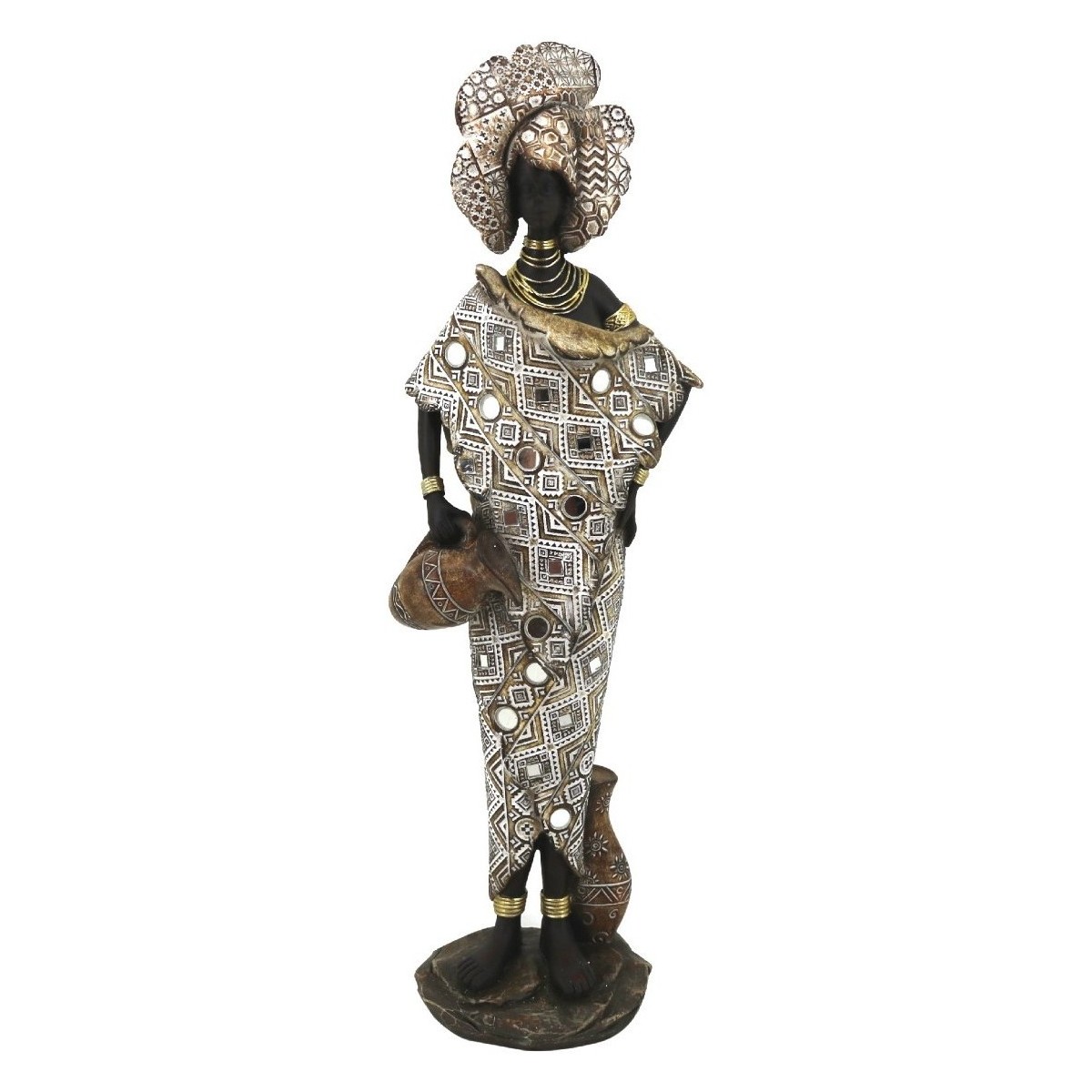 Otthon Szobrok / figurák Signes Grimalt Afrikai Figura Arany