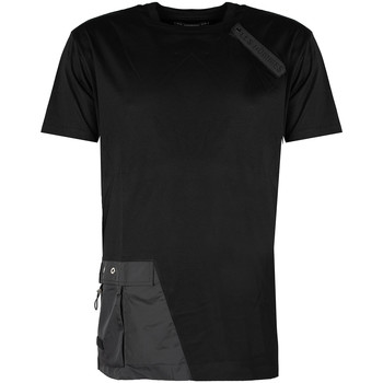 Ruhák Férfi Rövid ujjú pólók Les Hommes LKT152 703 | Oversized Fit Mercerized Cotton T-Shirt Fekete 
