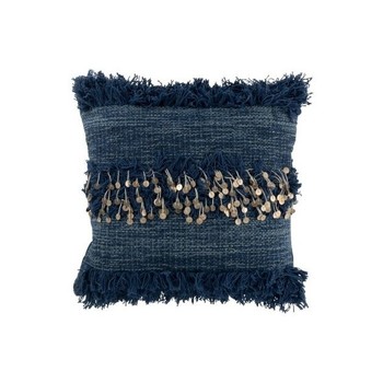 Otthon Kültéri textíliák J-line COUSSIN BORD MIROIR COT BLEU (45x45x4cm) Kék