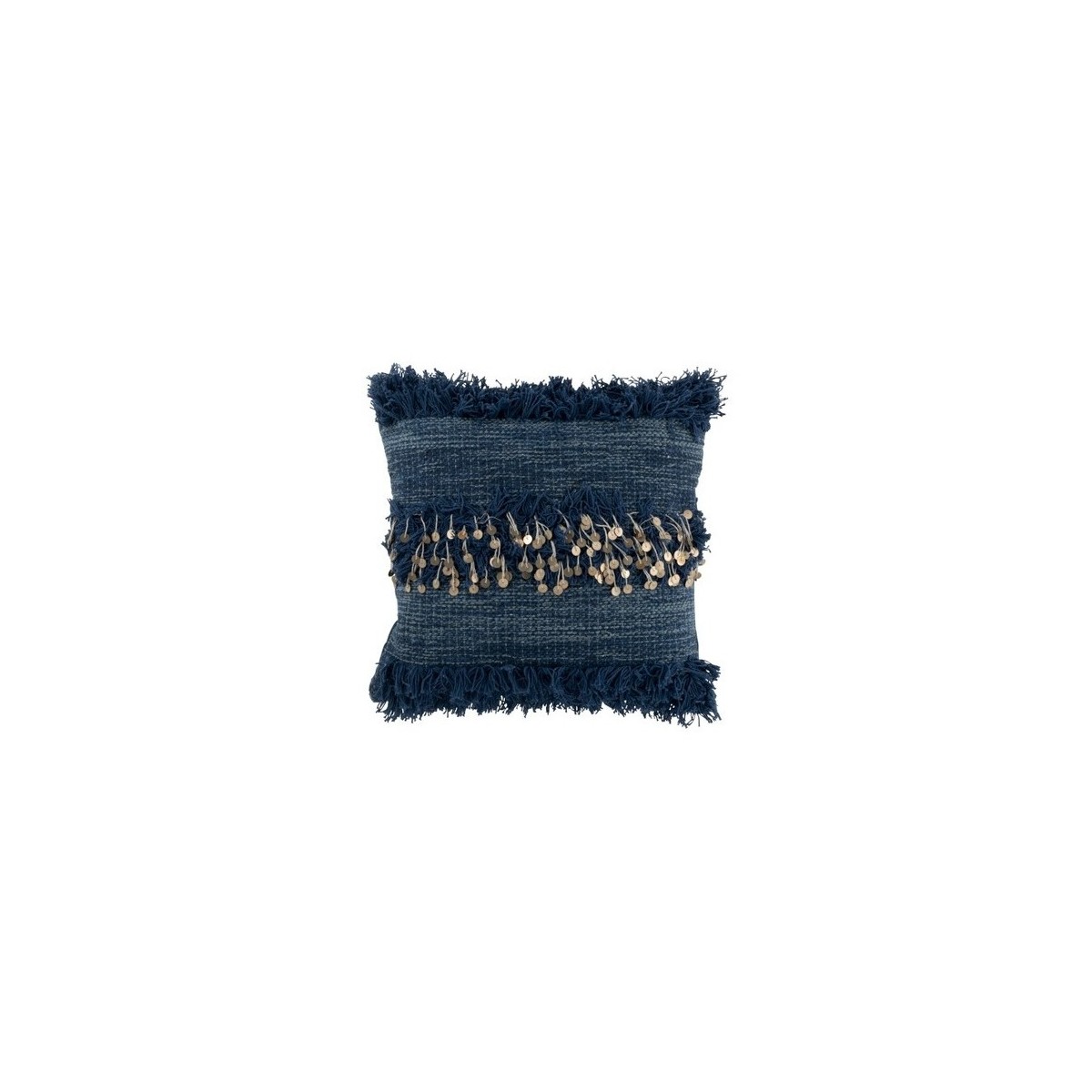 Otthon Párnák J-line COUSSIN BORD MIROIR COT BLEU (45x45x4cm) Kék
