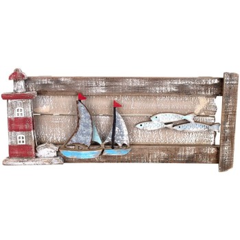Otthon Szobrok / figurák Signes Grimalt Ornament Wall Boat És Világítótorony Barna