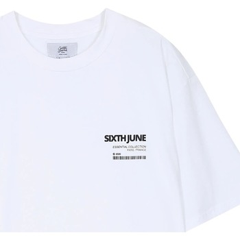 Ruhák Férfi Rövid ujjú pólók Sixth June T-shirt  Barcode Fehér
