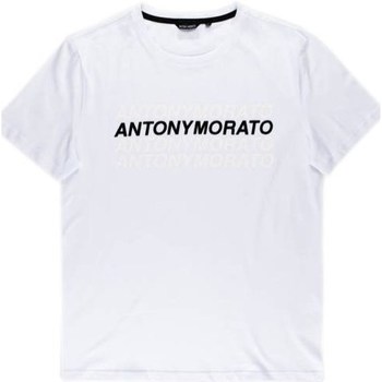 Ruhák Férfi Rövid ujjú pólók Antony Morato Tshirt Męski Super Slim Fit White Fehér