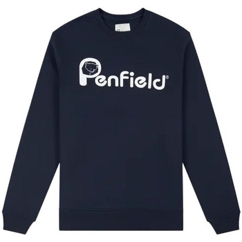 Ruhák Férfi Pulóverek Penfield Sweatshirt  Bear Chest Print Kék
