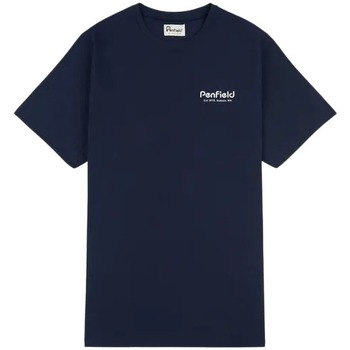 Ruhák Férfi Rövid ujjú pólók Penfield T-shirt  Hudson Script Kék
