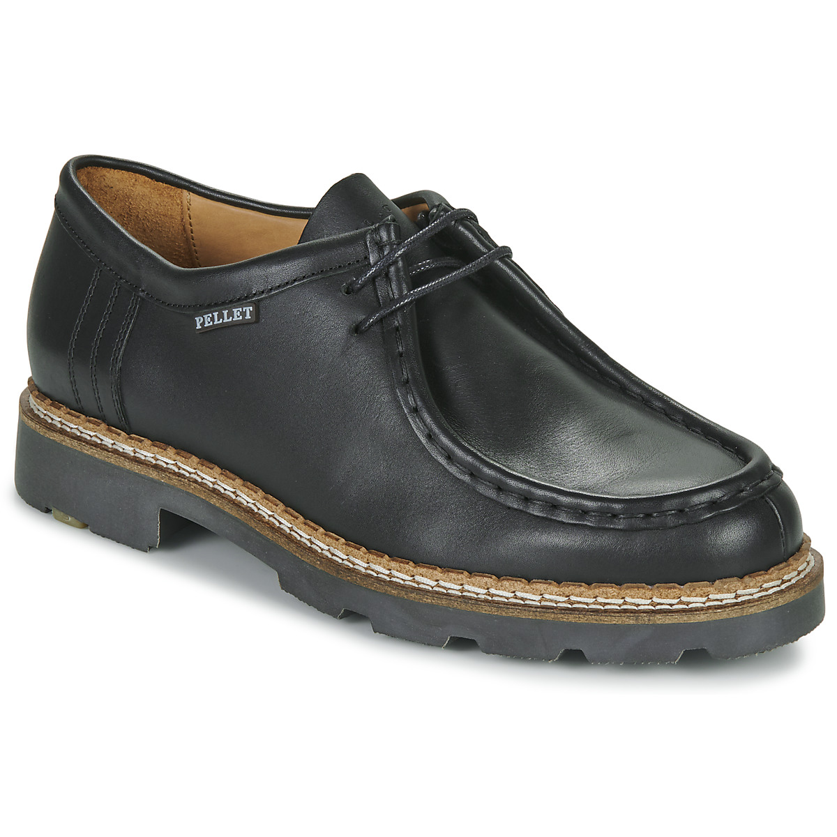 Cipők Női Oxford cipők Pellet MACHA Borjú / Fekete 