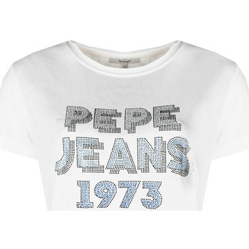 Ruhák Női Rövid ujjú pólók Pepe jeans PL504817 | Bibiana Fehér