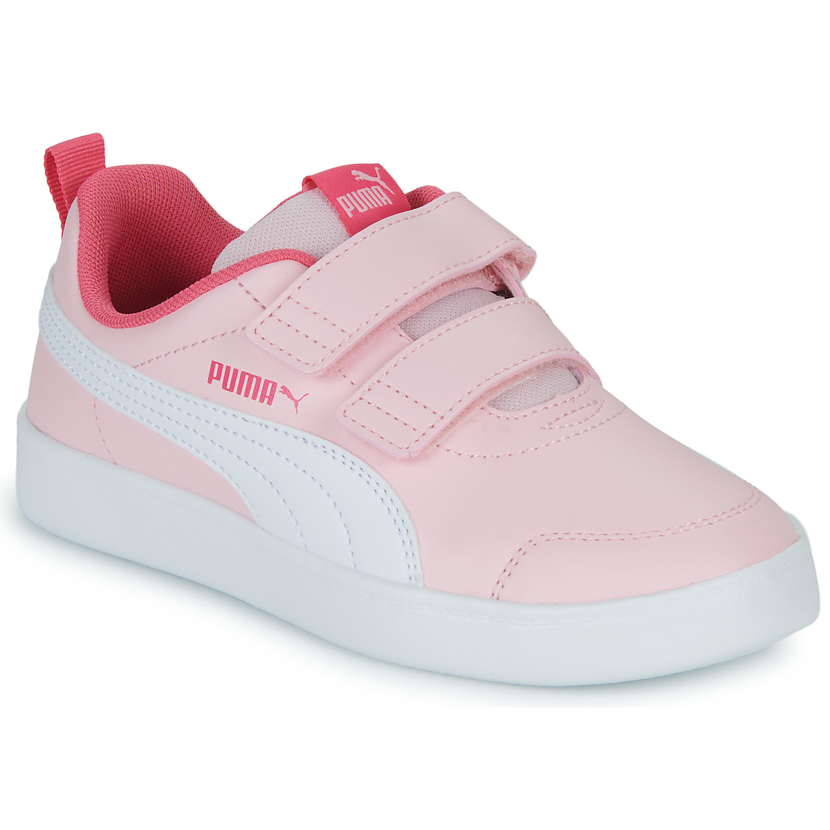 Cipők Lány Rövid szárú edzőcipők Puma Courtflex v2 V PS Rózsaszín / Fehér
