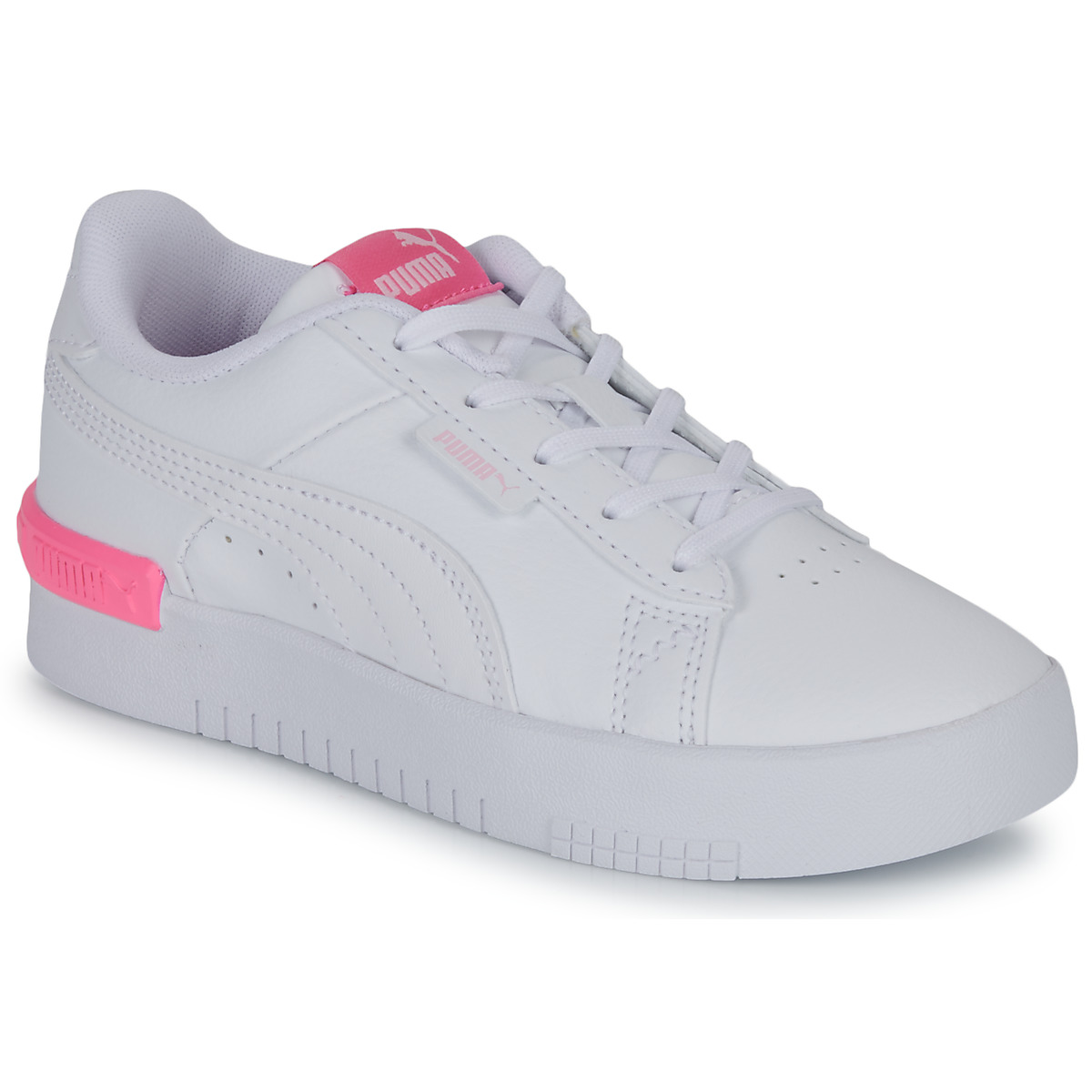 Cipők Lány Rövid szárú edzőcipők Puma Jada PS Fehér / Rózsaszín