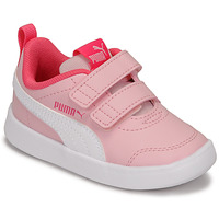 Cipők Fiú Rövid szárú edzőcipők Puma Courtflex v2 V Inf Rózsaszín