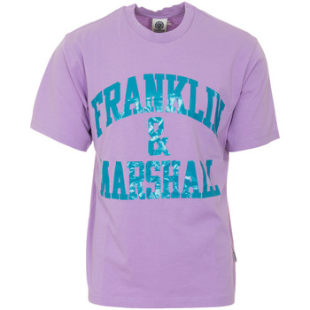 Ruhák Férfi Rövid ujjú pólók Franklin & Marshall T-shirt à manches courtes Lila