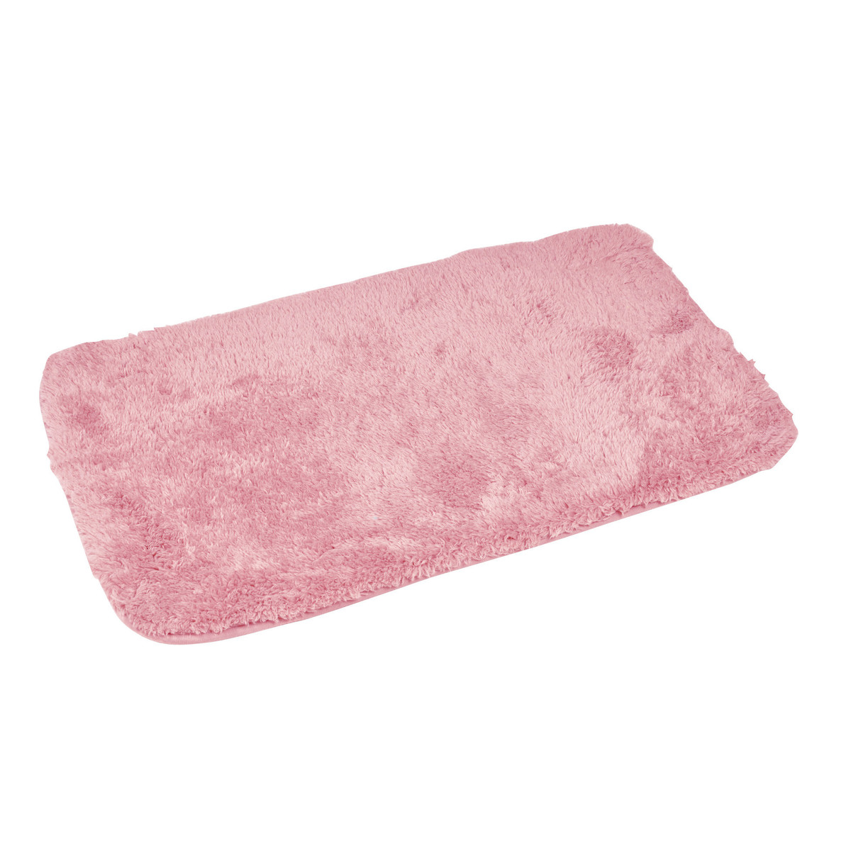 Otthon Fürdőszobai szőnyeg  Douceur d intérieur TAPIS DE BAIN 50 x 80 CM MICROFIBRE UNIE SOFTNESS ROSE POUDRE Rózsaszín