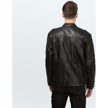 Cameleon Men's Leather Jacket K2922 Fekete 