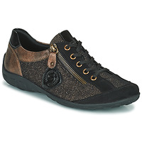 Cipők Női Rövid szárú edzőcipők Remonte Dorndorf R3415 Fekete  / Arany