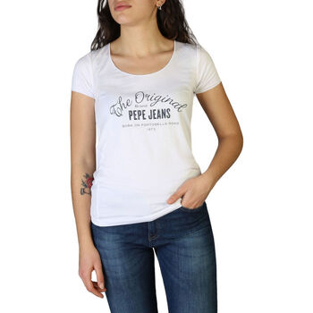 Ruhák Női Rövid ujjú pólók Pepe jeans - cameron_pl505146 Fehér